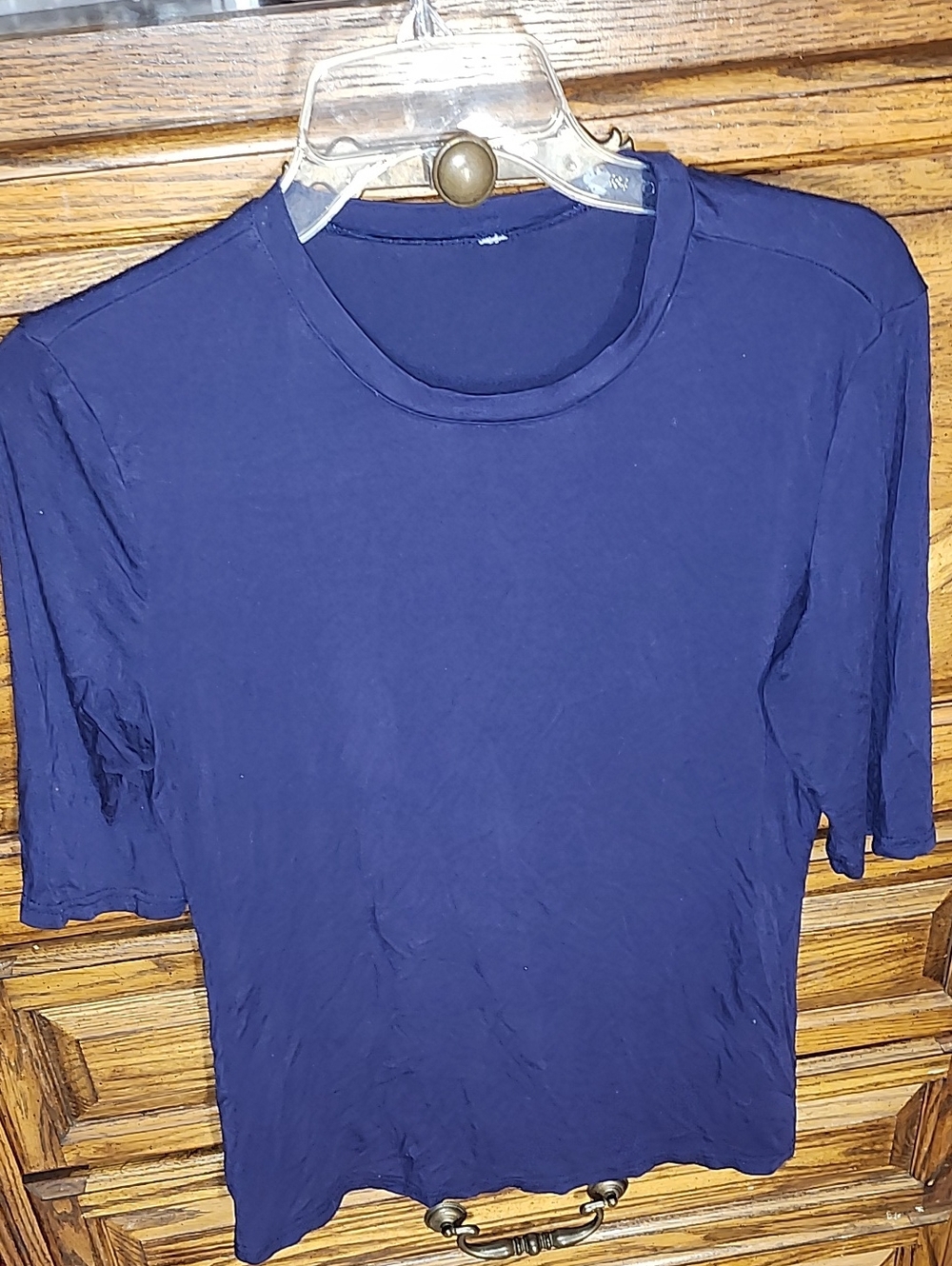 Women's Short Sleeve Crewneck Tee in Navy
